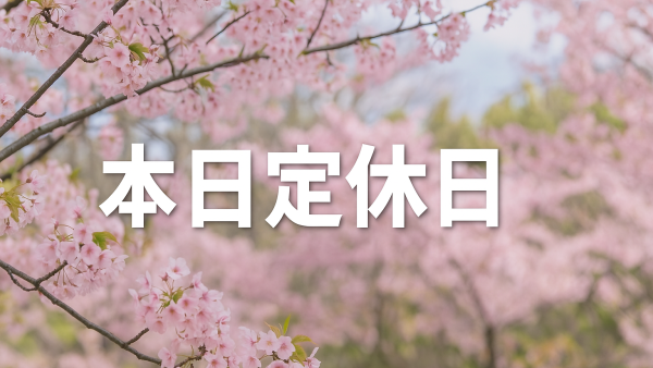 本日は定休日なり